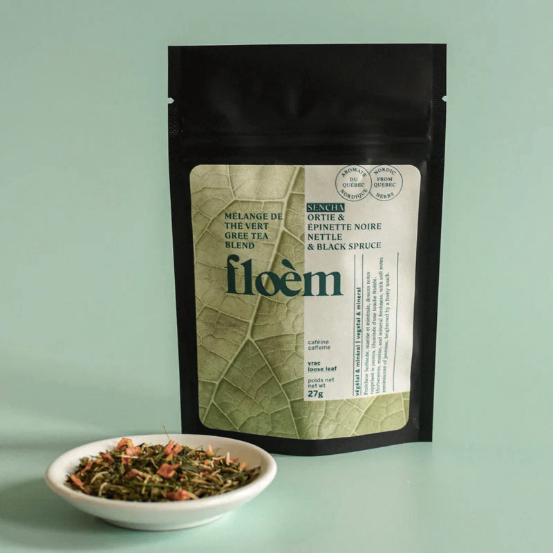 Thé vert sencha Ortie & Épinette Noire - Floèm - vrac 27g